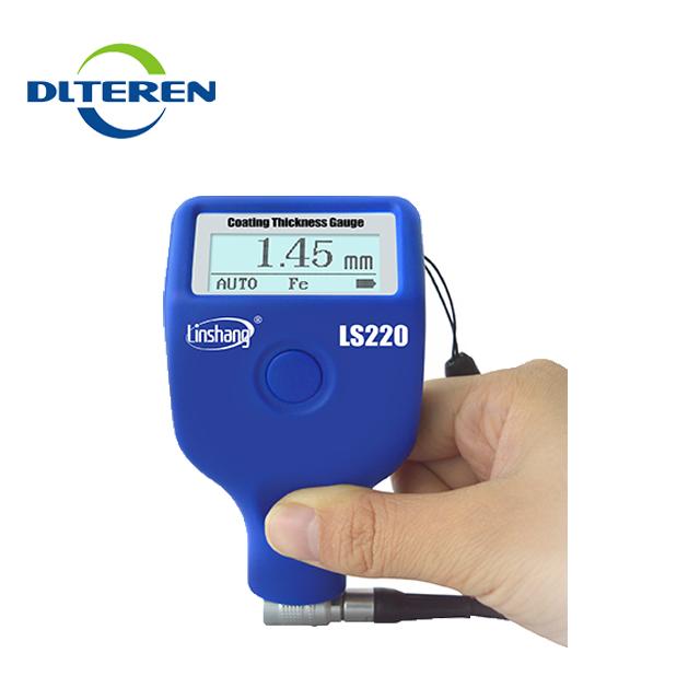 LS220 Thickness Meter Fe / NFe Coating Thickness Gauge Rang 0.0-2000